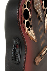 Elektro-akustinen kitara 1687GT Deep Non-Cutaway Reverse Red Burst