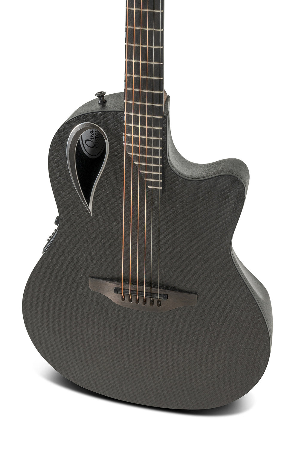 Elektro-akustinen kitara Adamas MD80-NWT Mid-Depth Contour Cutaway NWT musta