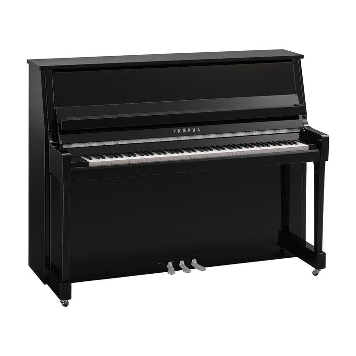 B20 akustinen piano, musta kiiltävä kromi