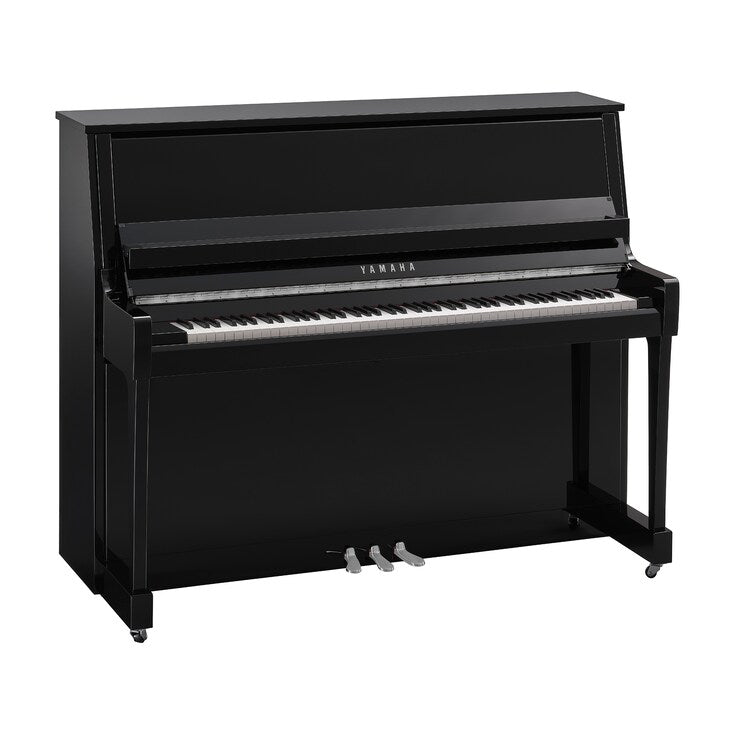 B30 akustinen piano musta kiiltävä kromi