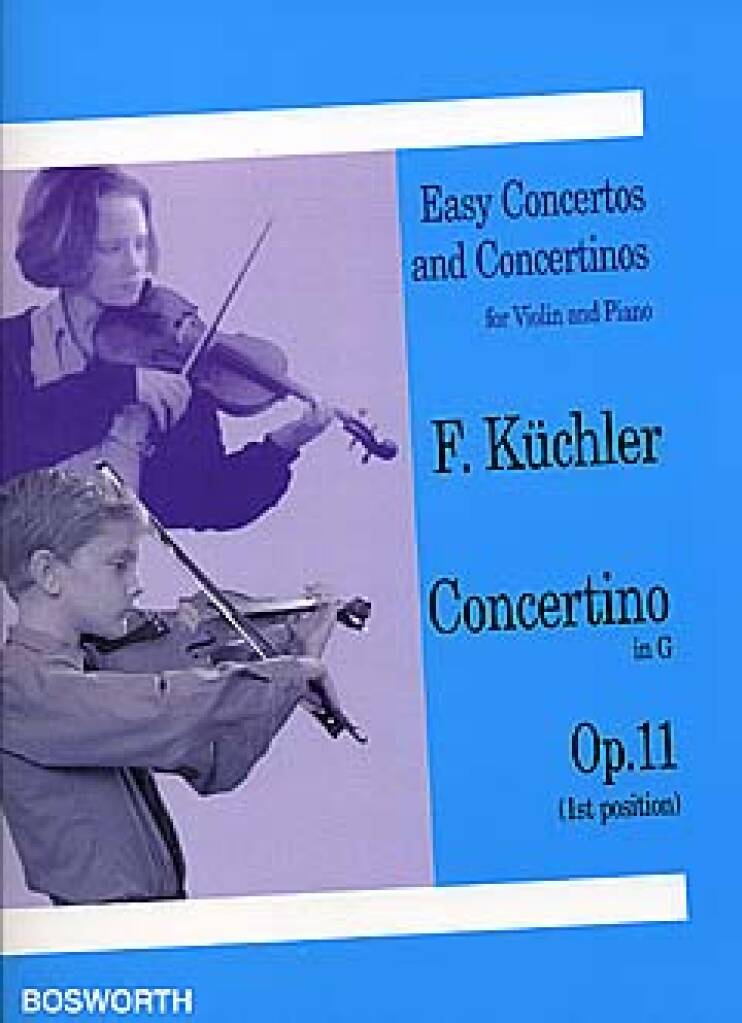 KÜCHLER CONCERTINO G MAJOR OP11 VIOLIN+PIANO