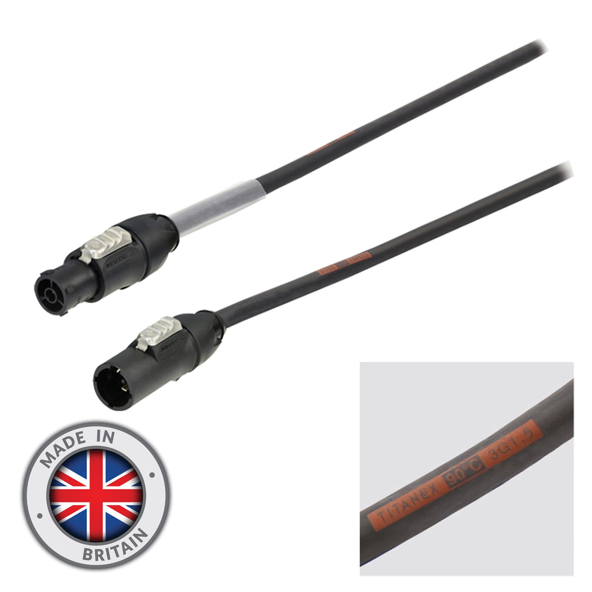 PROLIGHT CONCEPTS CABL384 Powercon True1/True1 Kaapeli 5m