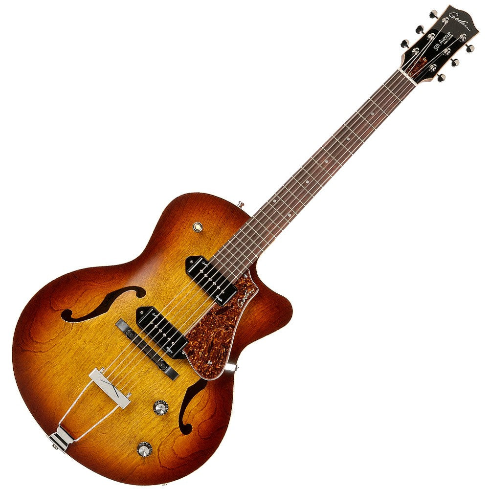 Godin 5th Avenue Cognac Burst Kingpin CW
