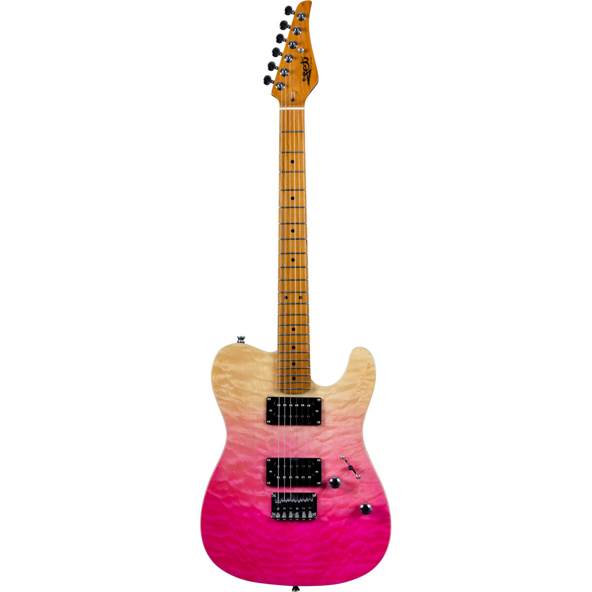 Jet Guitars JT450Q Pink Natural Fade