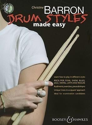 DRUM STYLES MADE EASY+CD BARRON BOOSEY&HAWKES