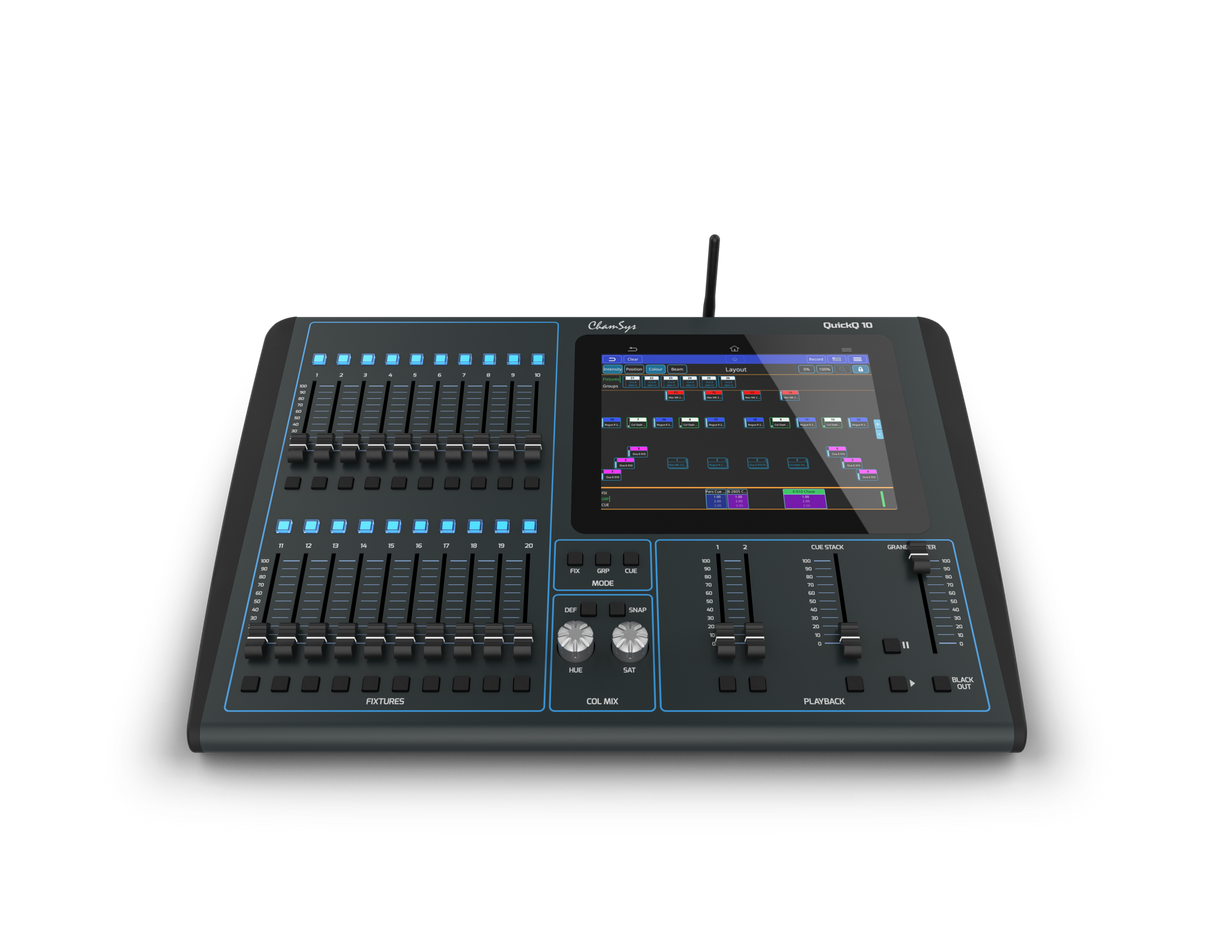 ChamSys QuickQ 10 DMX Lighting Console.