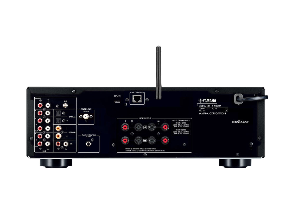 R-N600A Stereovahvistin, musta.