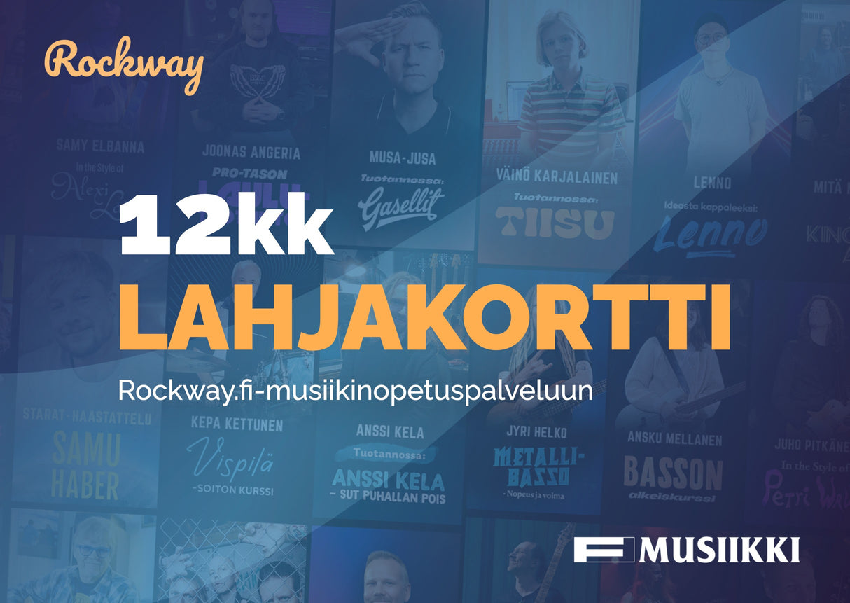 Rockway-lahjakortti, 12 kk