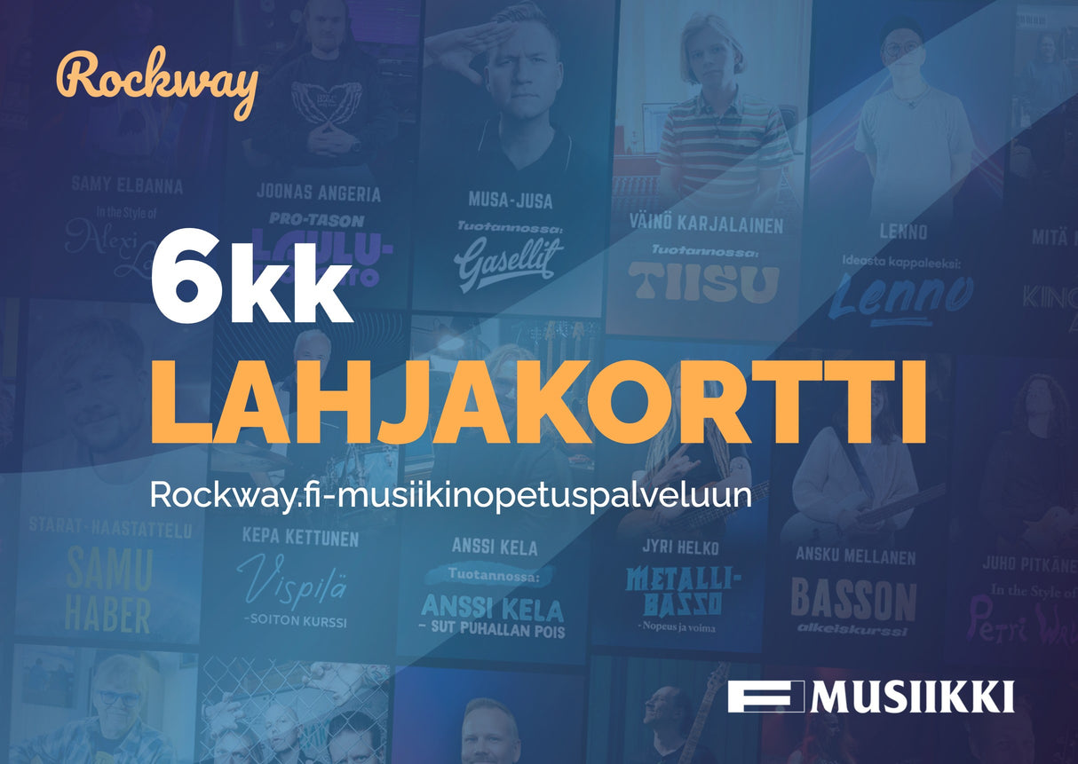 Rockway-lahjakortti, 6 kk