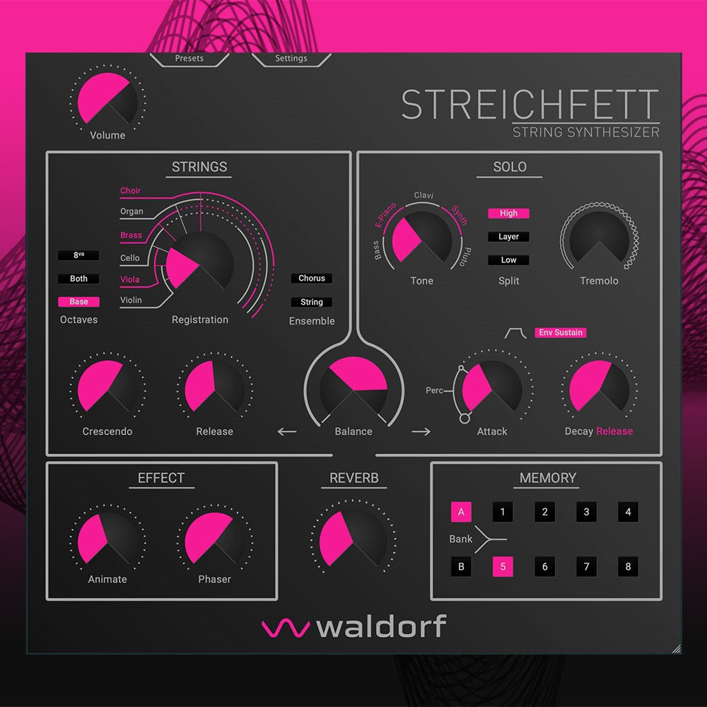 Waldorf Streichfett Software