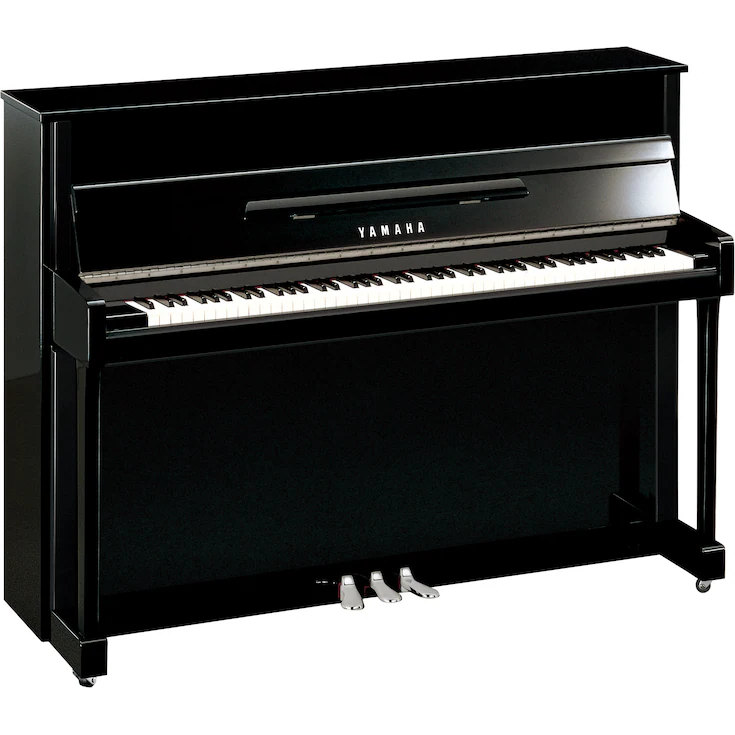 B2E TC3 PEC TransAcoustic piano, musta kiiltävä, kromi