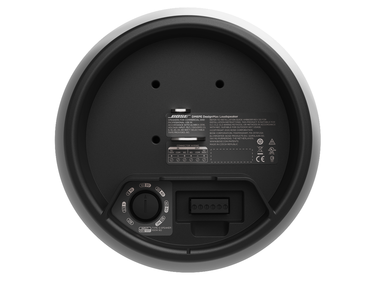 Bose DesignMax DM6PE Riippukaiutinpari Musta
