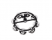 Meinl Headliner Series HTHH1BK Hi-Hat Tambourine - Steel Jingles