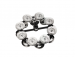 Meinl Headliner Series HTHH2BK Hi-Hat Tambourine - Double Row Steel