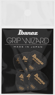 Ibanez Sandgrip Medium PPA16MSGBK -plektrat, 6 kpl