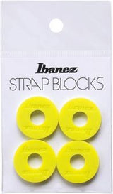 Ibanez ISB4-YE Strap Block -hihnalukot, Keltainen, 4 kpl