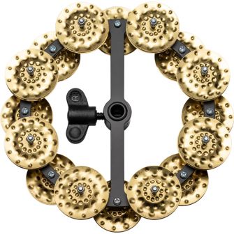 Meinl Headliner Series HTHH2B-BK Hi-Hat Tambourine - Double Row Brass