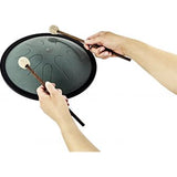 Meinl Sonic Energy Compact 10" Steel Tongue Drum, B-molli, Dark Green