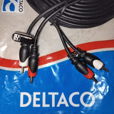 2 x RCA U - U audiokaapeli  15 m