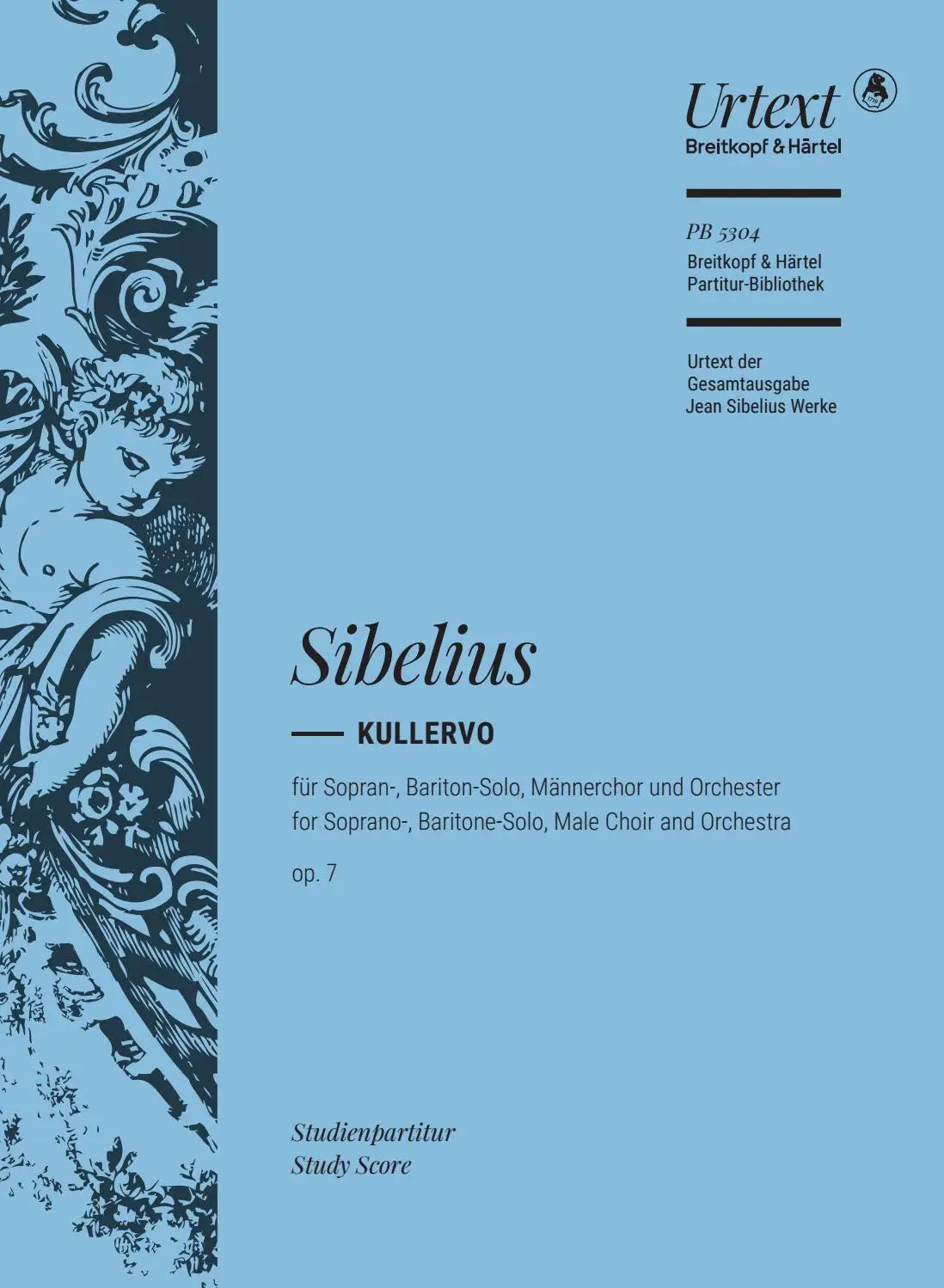 SIBELIUS KULLERVO OP7 STUDY SCORE (BREITKOPF)