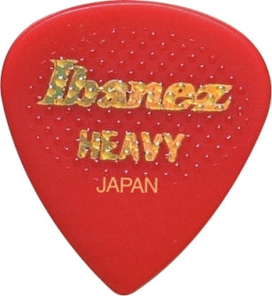 Ibanez BPA16HRRD Rubber Grip Heavy -plektra, 6 kpl