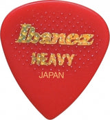 Ibanez BPA16HRRD Rubber Grip Heavy -plektra, 6 kpl
