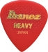 Ibanez BPA16HRRD Rubber Grip Heavy -plektra, 6 kpl
