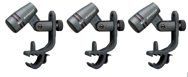 Sennheiser 3-PACK E 604 instrumenttimikrofonisetti
