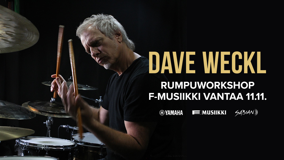 Dave Wecklin rumpuklinikka F-Musiikki Vantaalla 11.11.