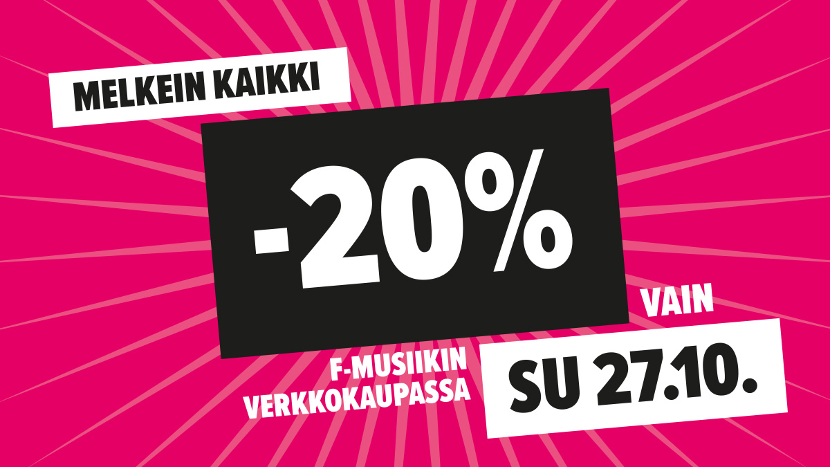 Supersunnuntai  F-Musiikin verkkokaupassa!