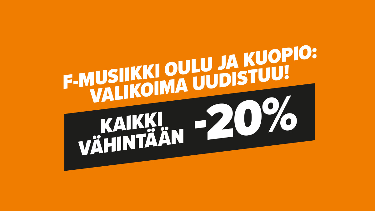 Valikoima uudistuu F-Musiikki Oulussa ja Kuopiossa 