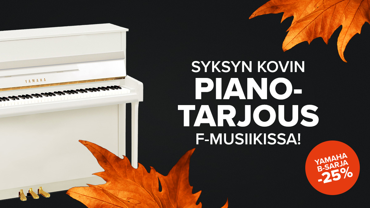 Syksyn kovin pianotarjous!