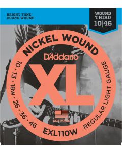 D'addario Kielisetti sähk 010-046, punottu G 