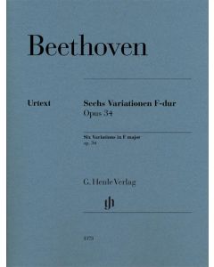 BEETHOVEN 6 VARIATIONS F-MAJOR PIANO HENLE 