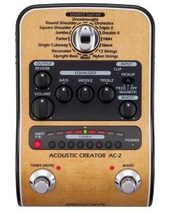 Zoom AC2 akustisen kitaran pedaali 