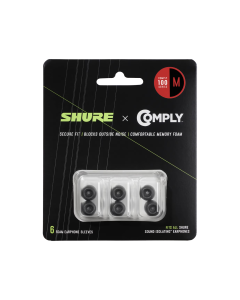 Shure EACYF1-6M vaahtomuovisovite, M-koko, 3 paria 