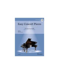  EASY CONCERT PIECES 4 HANDS PIANO, ONLINE-AUDIO 