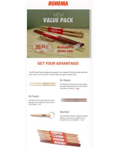 Rohema Drumstick Value pack 5A 