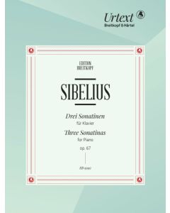  SIBELIUS 3 SONATINAS PIANO 0P67 BREITKOPF 