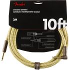 Fender 10' Deluxe Angl. Instr cable Tweed 